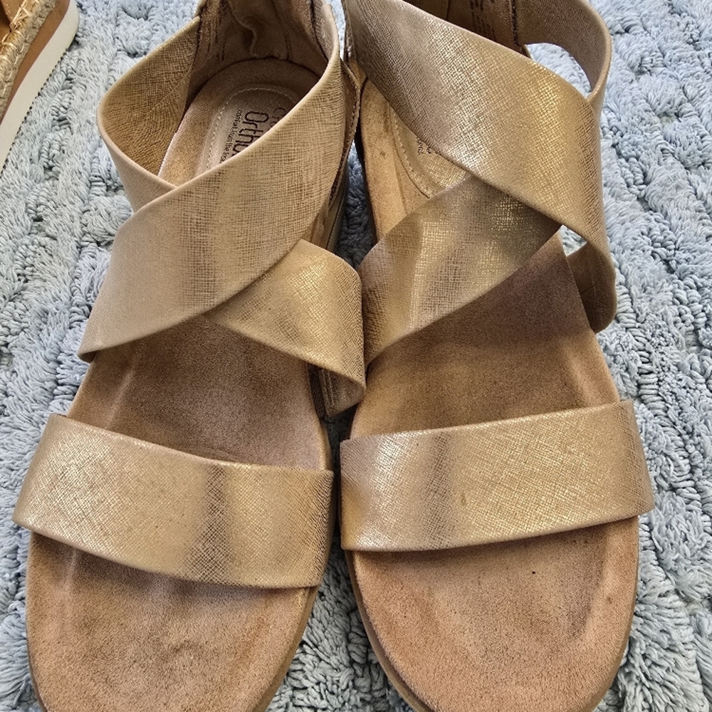 Women's Gold Sandals